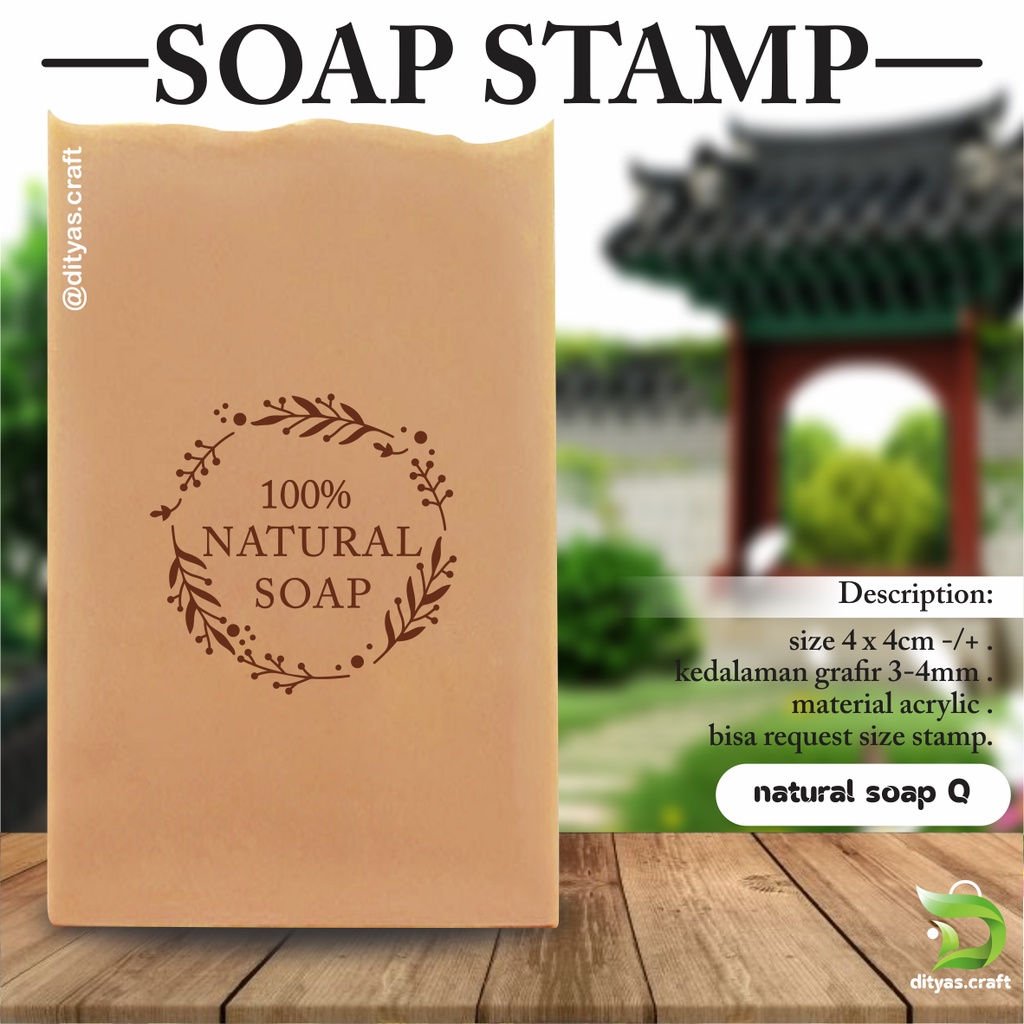 

soap stamp / stempel sabun / natural soap Q