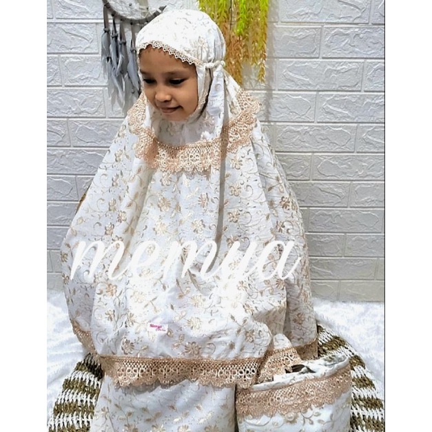 Mukenah prada swaroski premium, mukena anak terlaris