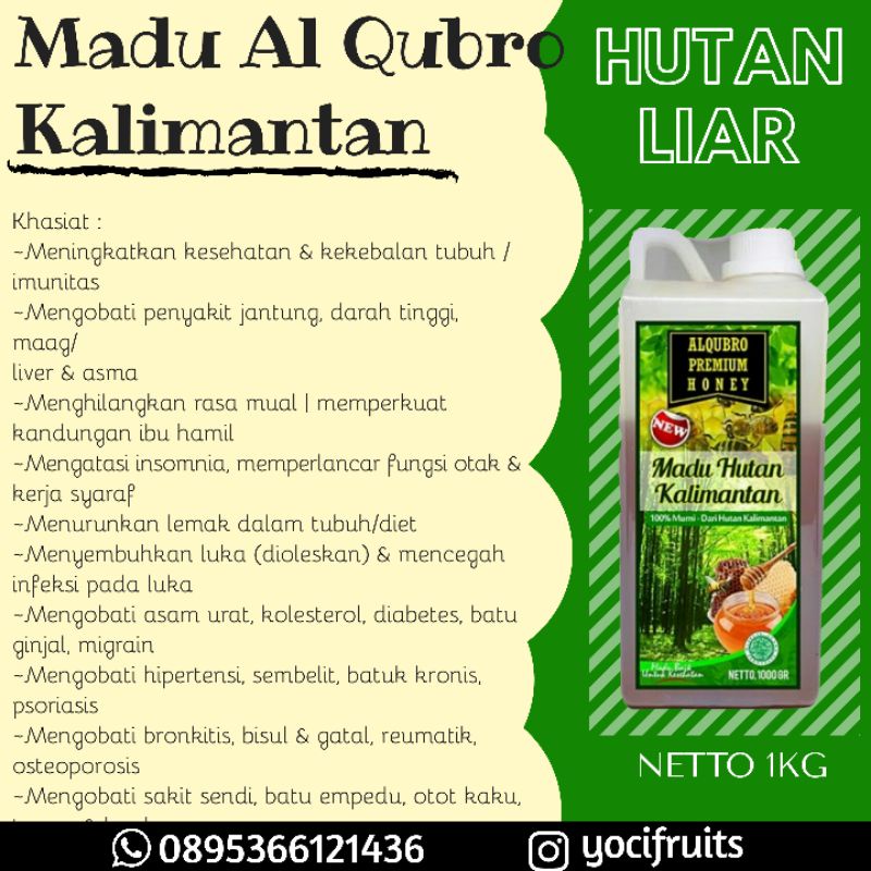 Madu Hutan Kalimantan Premium Al Qubro