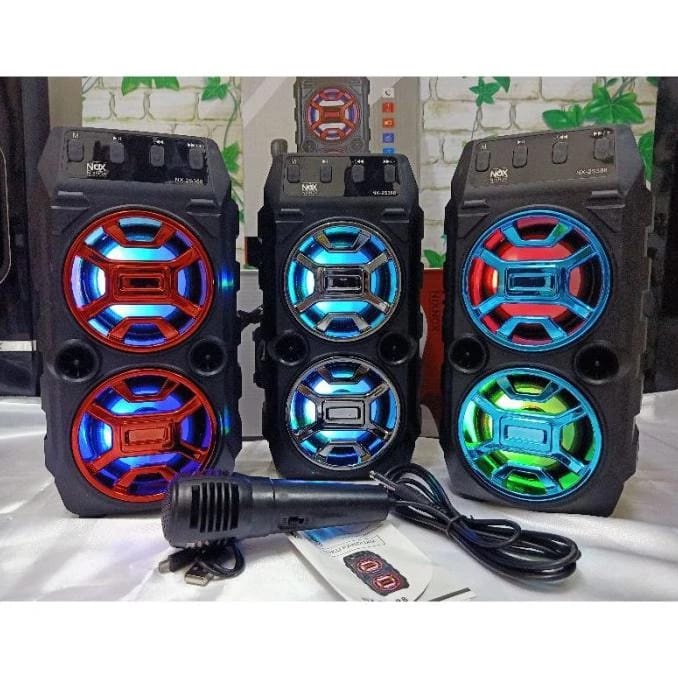 SUPER MURAH (NEW) SPEAKER NX-2S388 WIRELLESS+ MIC SUARA DI JAMIN MANTAP