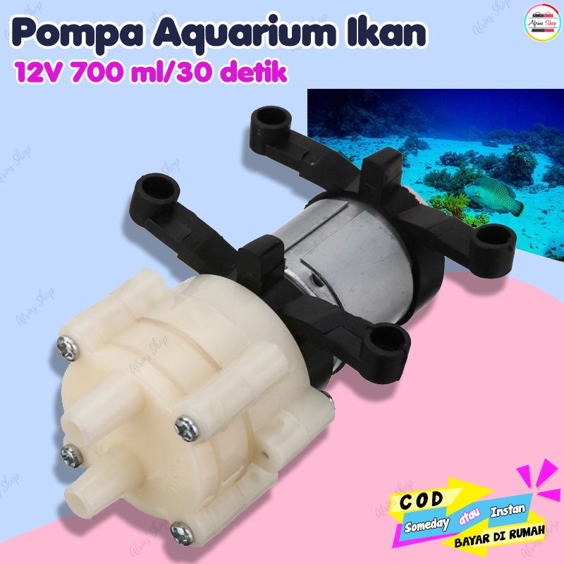 Pompa Air Aquarium Mini 12V Pompa Aquarium Ikan Cupang