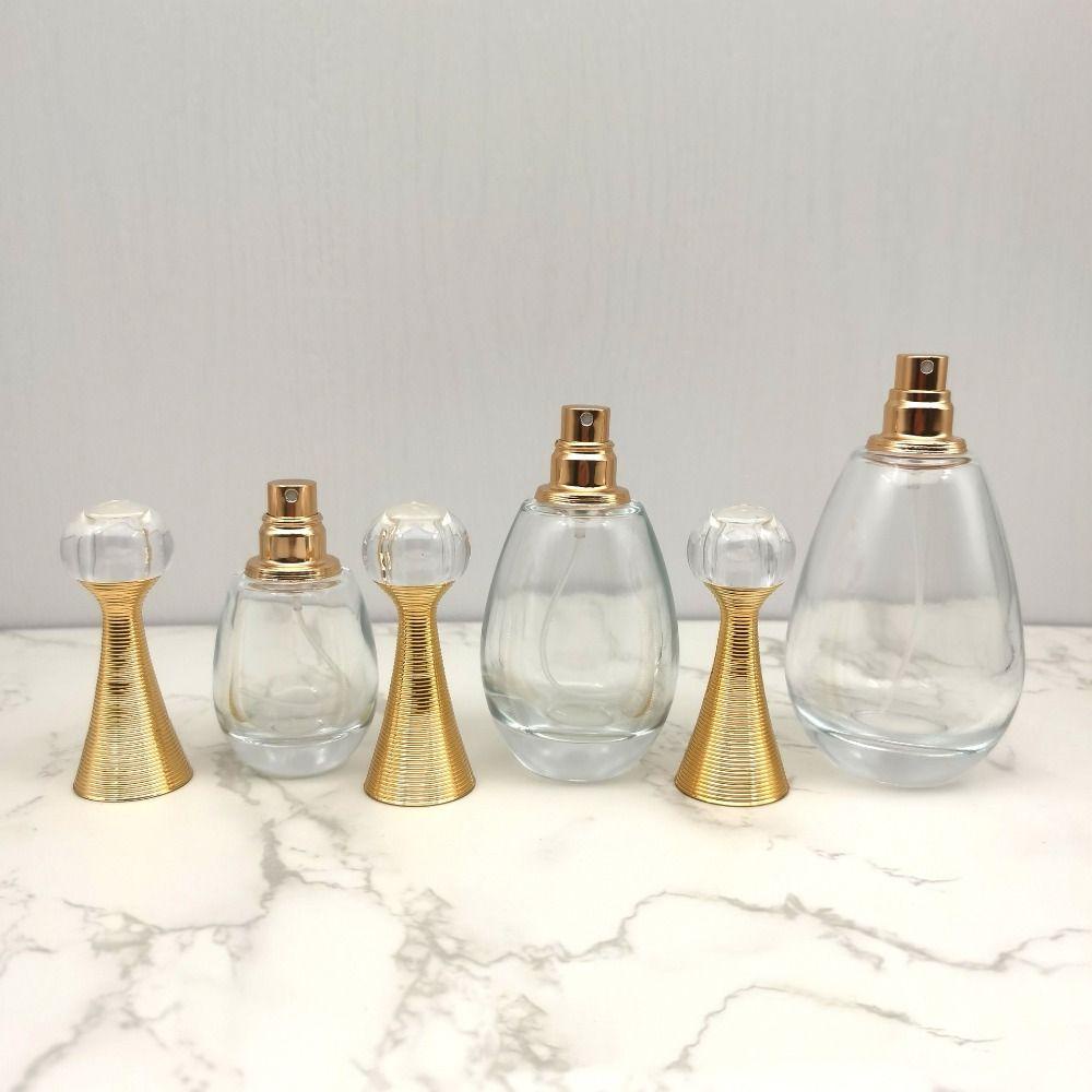 Botol Spray Parfum Agustina Transparan30 /50/100ml Kaca Botol Isi Ulang Mist Bottle Travel Sample Vial Perfume Atomizer Dispenser Cairan Liquid Sprayer