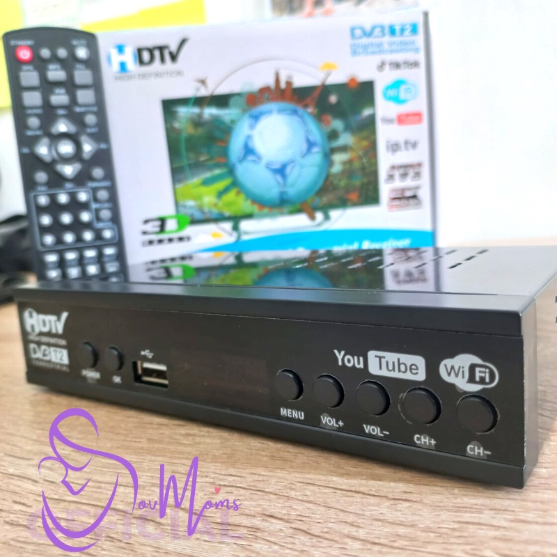 STB Set Top Box Penangkap Penguat Sinyal TV Digital Tabung Analog LED Ori Original SNI Full HD Untuk Semua TV Ke Digital Support WIFI Youtube TikTok Set To Setop Box Harga Murah Lengkap Bergaransi DVB T2