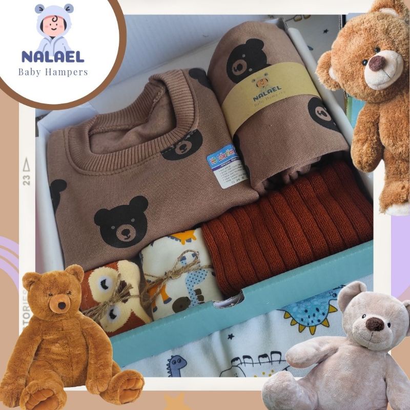 NALAEL hampers bayi kado lahiran bayi laki laki dan perempuan unisex  bermanfaat SIMPLE SWEATER series (COD/Pay Later)
