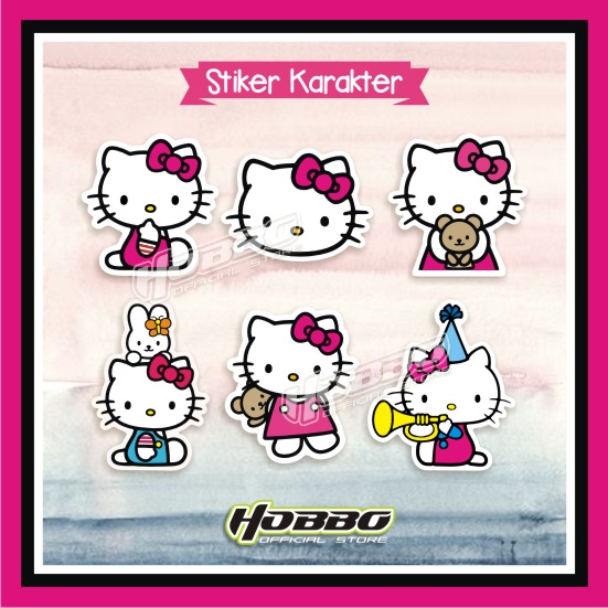 

1 Set - Mini Stiker Lucu Karakter Hello Kitty - Cute Sticker Character