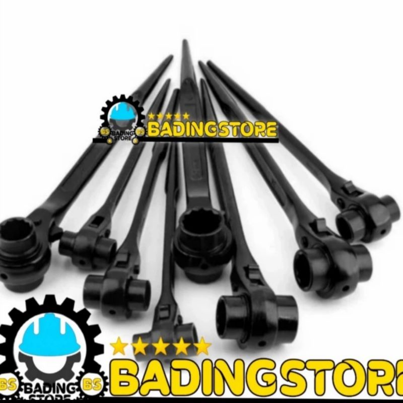 KUNCI RING GANDA RATCHET 27×30MM KUNCI DAUBLE RING RATCHET 27 × 30MM