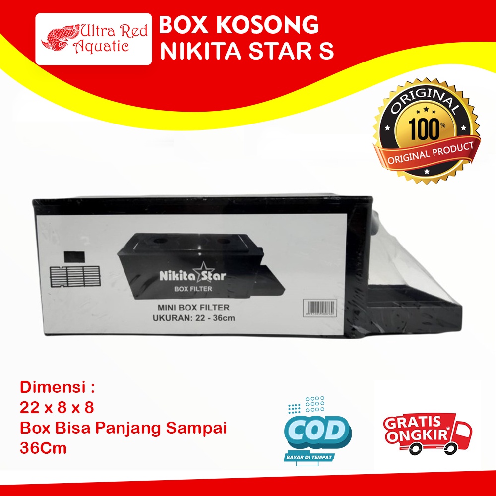 BOX FILTER NIKITA STAR Size Small FILTER ATAS Nikita Star Ukuran S Aquarium Aquascape