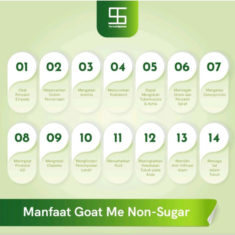 Premium bubuk susu etawa ternak syams goat me non sugar 1000 gram