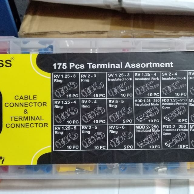 terminal assortment skun 175 pcs tss / skun set / skun murah