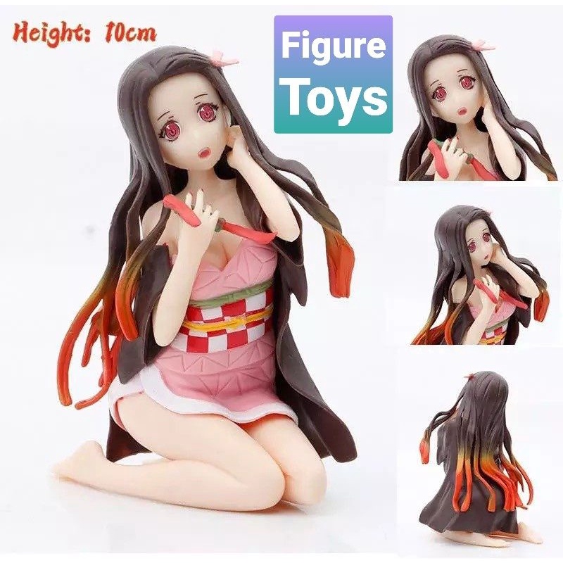Figure anime kimetsu no yaiba demon slayer nezuko kamado sexy pose with box