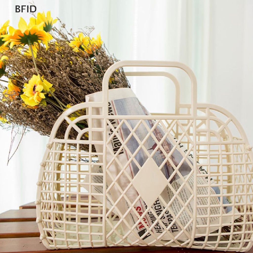 [BFID] Keranjang Shower Dapat Dilepas Keranjang Mandi Plastik Bathroom Hollow Wash Storage Basket [ID]