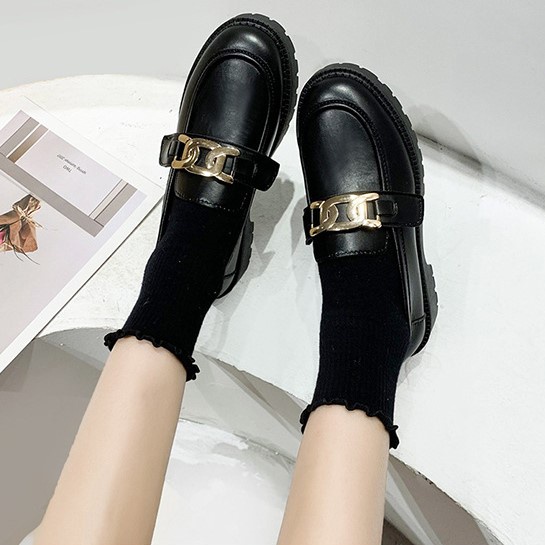 FD Sepatu Loafers Wanita Docmart Shoes Import Sepatu Flat Korean Style KI-041