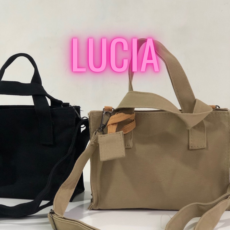 tas canvas/ canvas mini bag/ tas selempang wanita/ tas canvas murah/ Lucia Mini Canvas bag