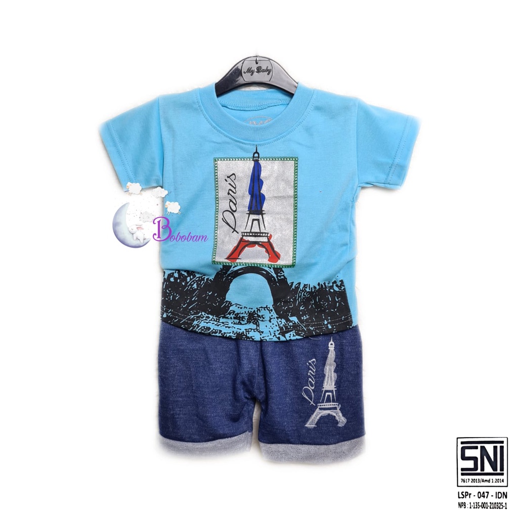 BOBOBAM BAJU BAYI LAKI LAKI  SETELAN ANAK COWO LUCU STELAN COWOK  6 12 BULAN  KEREN TRENDY KEKINIAN PARIS