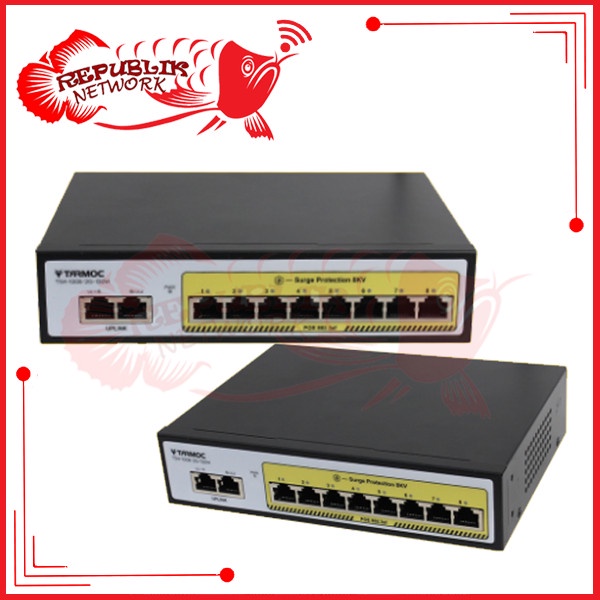 Produk Terbaru Tarmoc Tsw-1008-2G-120W, 8 Port Gigabit Poe 802.3Af/At Poe Switch 120W