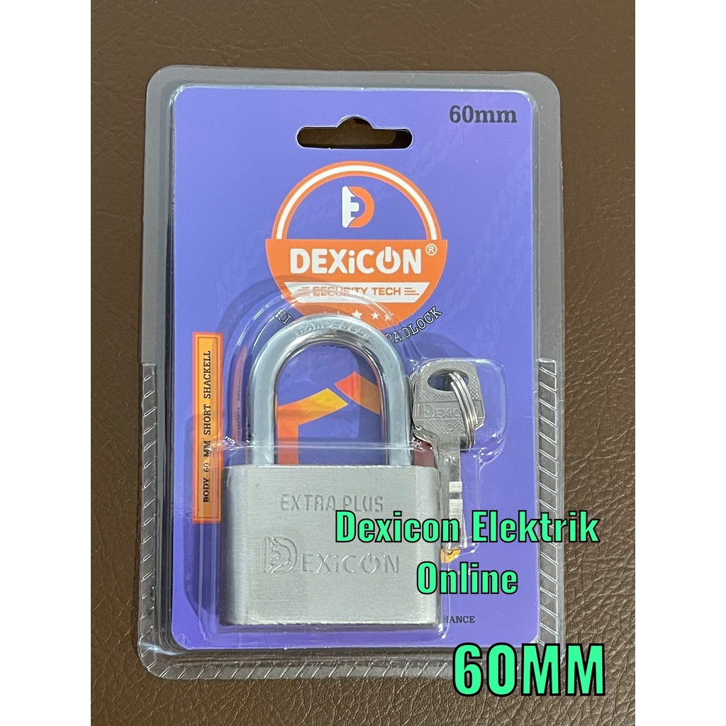 Gembok Merk Dexicon / SHORT /Gembok Anti maling / Padlock /Gembok Stainless anti karat/gembok anti cut/Jual gembok murah/grosir gembok