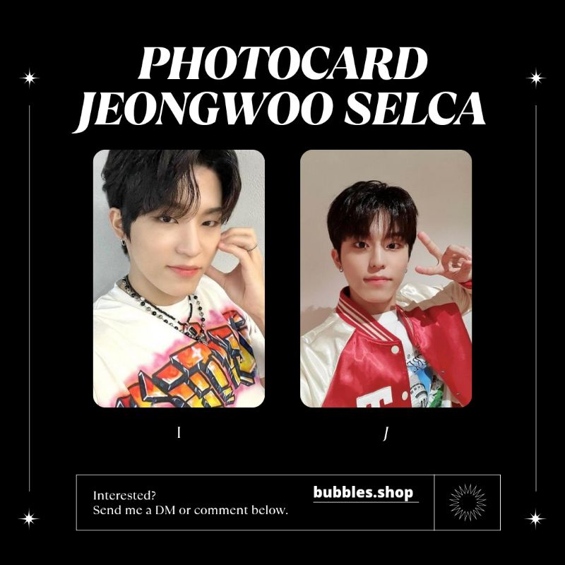 PHOTOCARD UNOFFICIAL JEONGWOO TREASURE SELCA