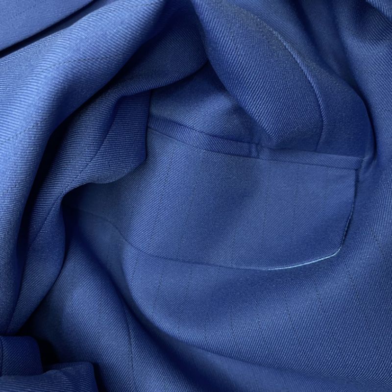 Mubeng - Elegant Jas Slimfit Blue Stripe Black (Limited)