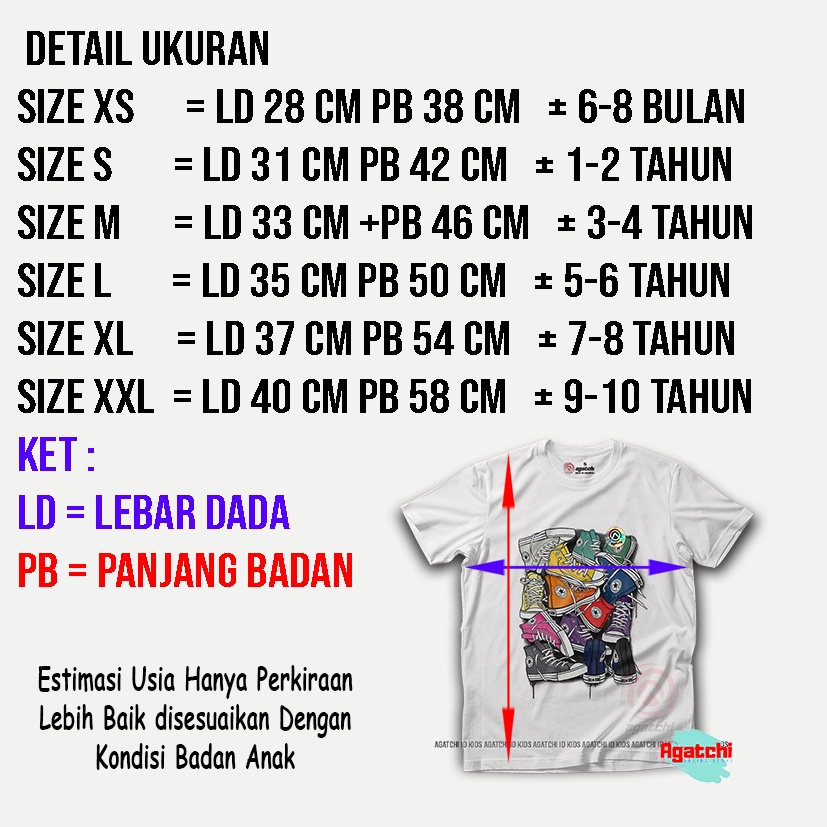 Baju Kaos Atasan Anak Distro All Star