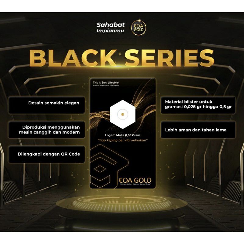 EOA GOLD 1, 2, 5 GRAM BALCK VARIAN