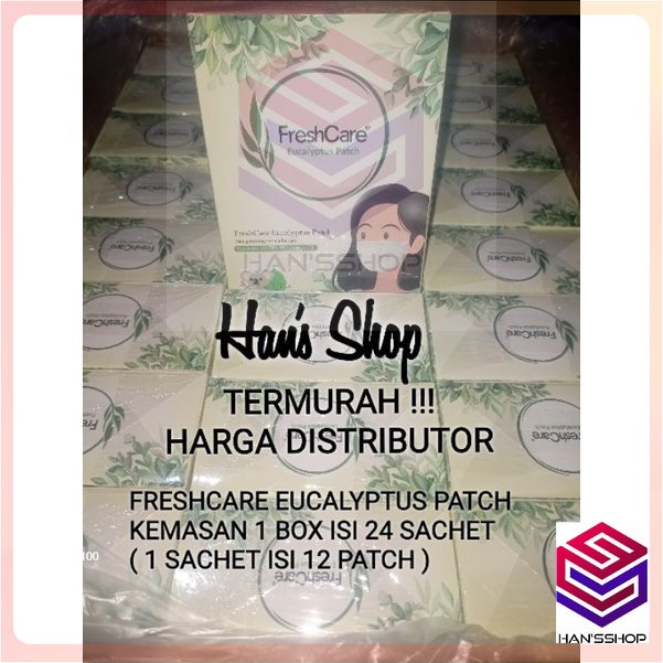 GROSIR Freshcare Eucalyptus Patch 1 BOX Isi 24 Sachet (1 sachet isi 12 Patch)