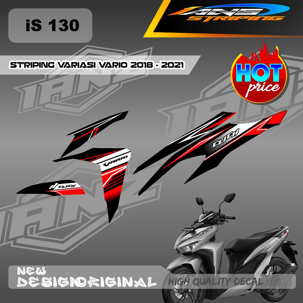 CUTOM DECAL VARIO 125/150 LIST DECAL STRIPING HONDA VARIO BAHAN HOLOGRAM / NON HOLOGRAM IS130