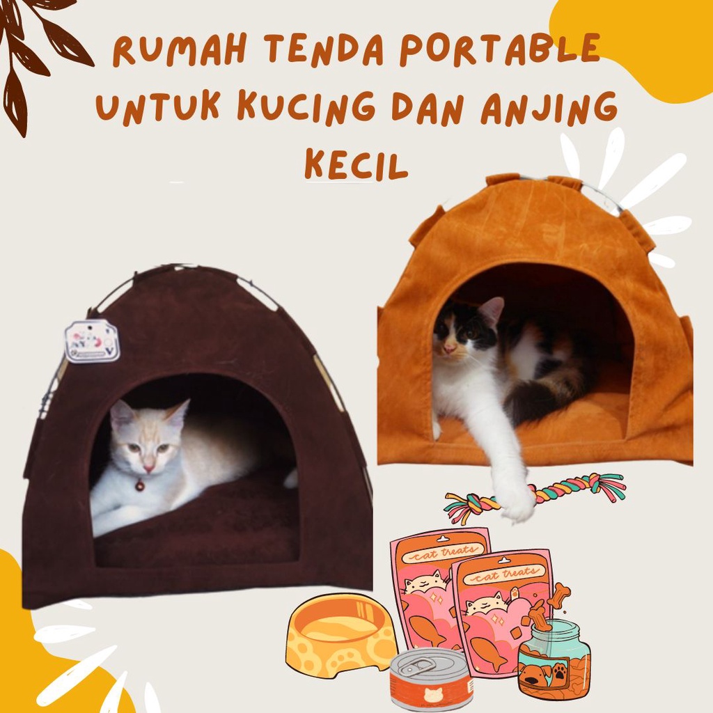 Rumah Tenda Portable / Kasur  untuk Kucing Dan Anjing