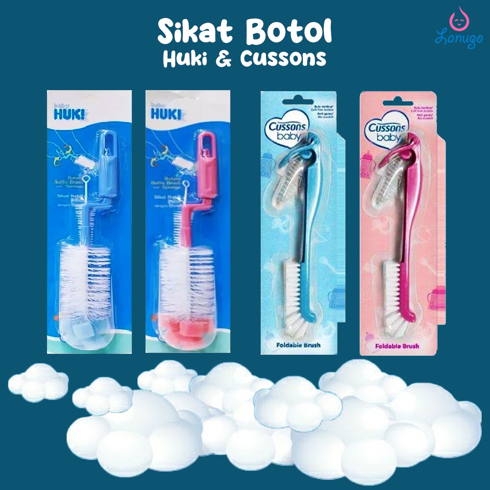 Jual Cussons Huki Sikat Botol Cussons Baby Foldable Bottle Brush Sikat Botol Bayi Huki