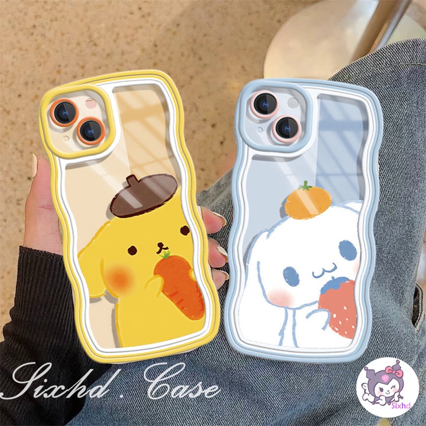 Redmi 12C 11A 10C 9T 9C Note 12 11s 11 10 9 8 Pro 10A 10 9A 9  A2 A1 Xiaomi 11Lite 12T 12Lite 11T 10T Poco M3 F3 X5 X4 X3 Pro Cute Cartoon Cinnamoroll Couple Wave Edge Phone Case Soft Cover