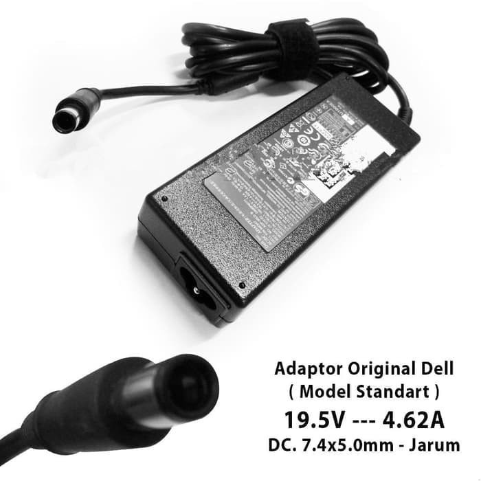 ORIGINAL ADAPTOR DELL 19.5V 4.62A (7.4x5.0MM) E6500 E6520 E6530 E6510 E7240 E7250 E7440