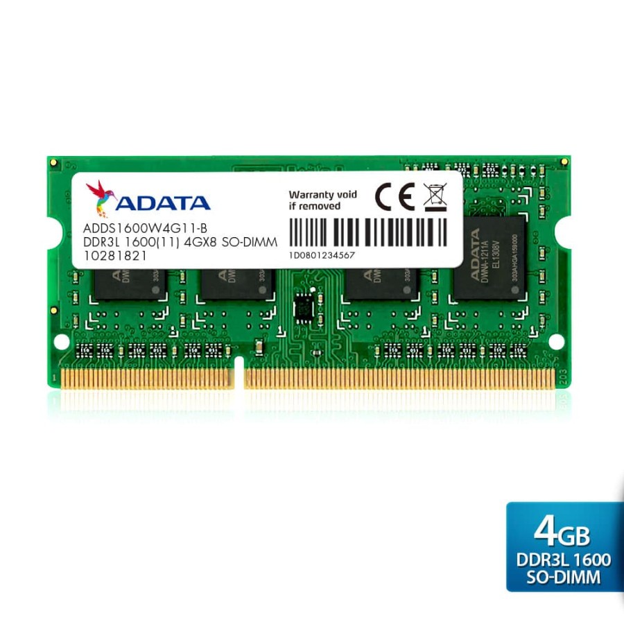 ADATA Premier DDR3L 1600 SO-DIMM PC3L-12800 Memory 4GB