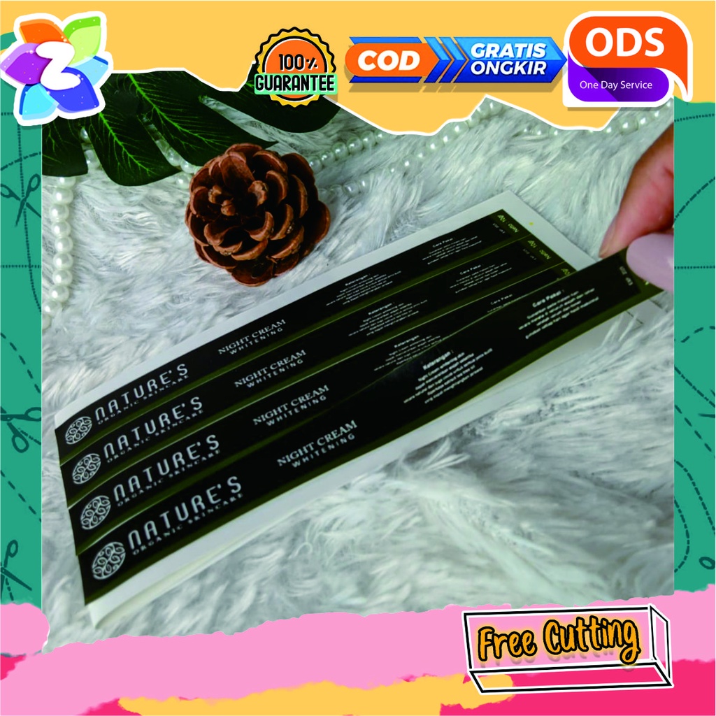 

Stiker Label Skincare Pot Cream Stiker Kecantikan Free Design