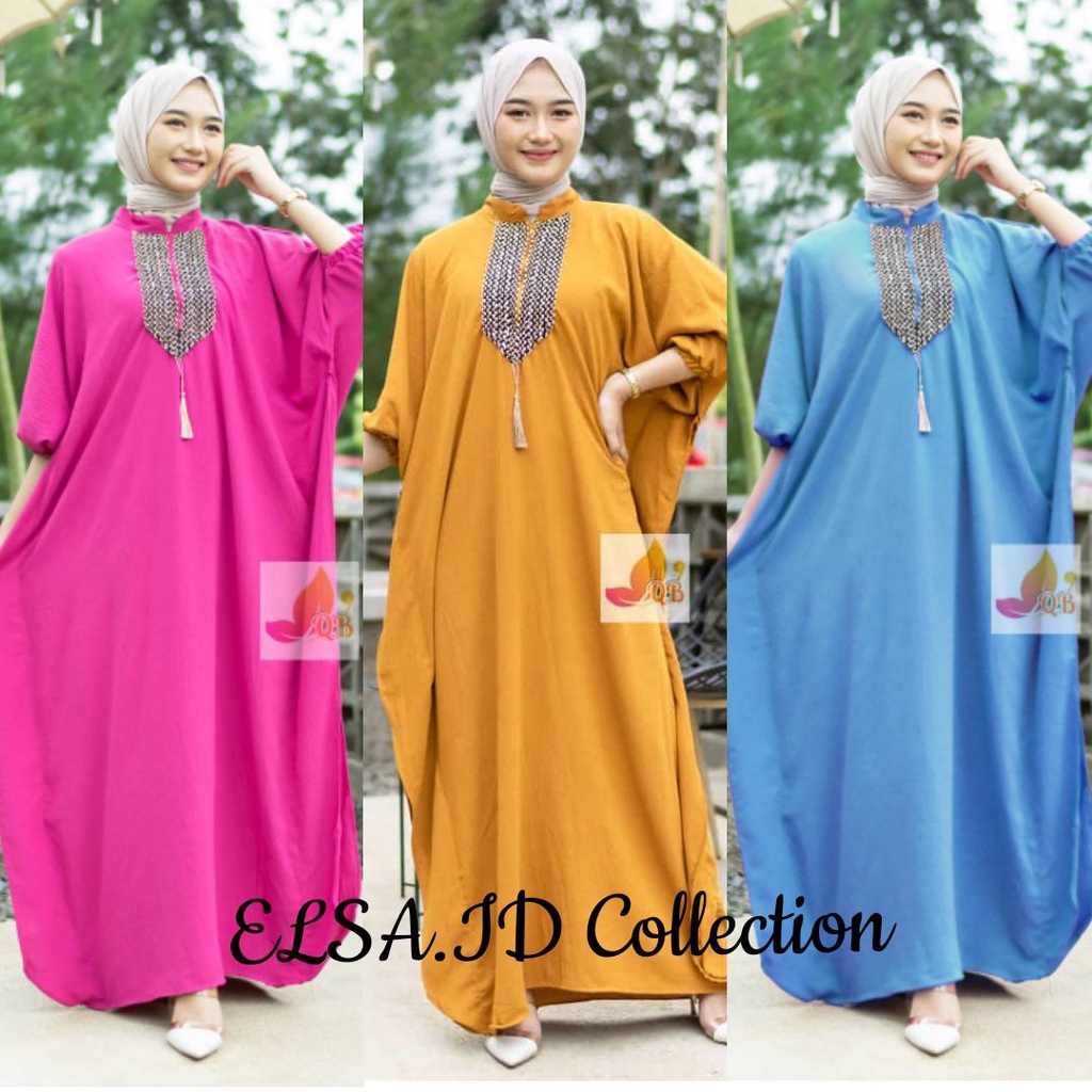 KAFTAN SULTAN CRINCLE AIRFLOW GAMIS KAFTAN SUPER JUMBO LD 160