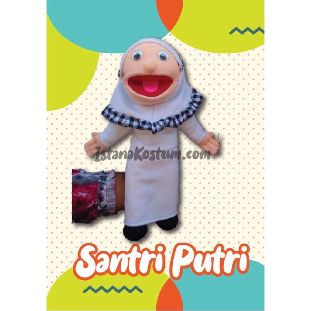 Boneka Muppet Santri Putra dan Putri | Boneka Edukasi Karakter Muslim