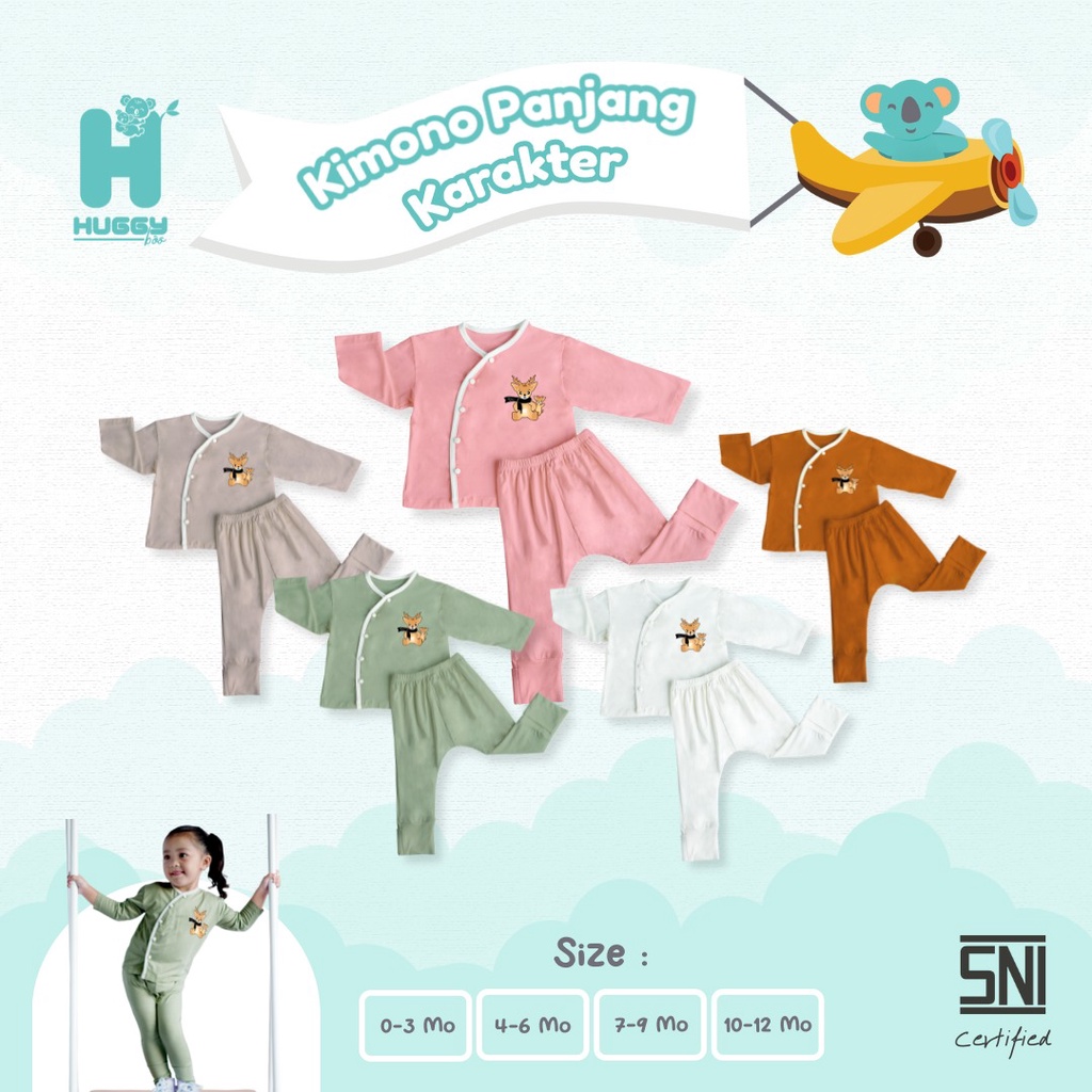 Huggy boo - Kimono Panjang Karakter