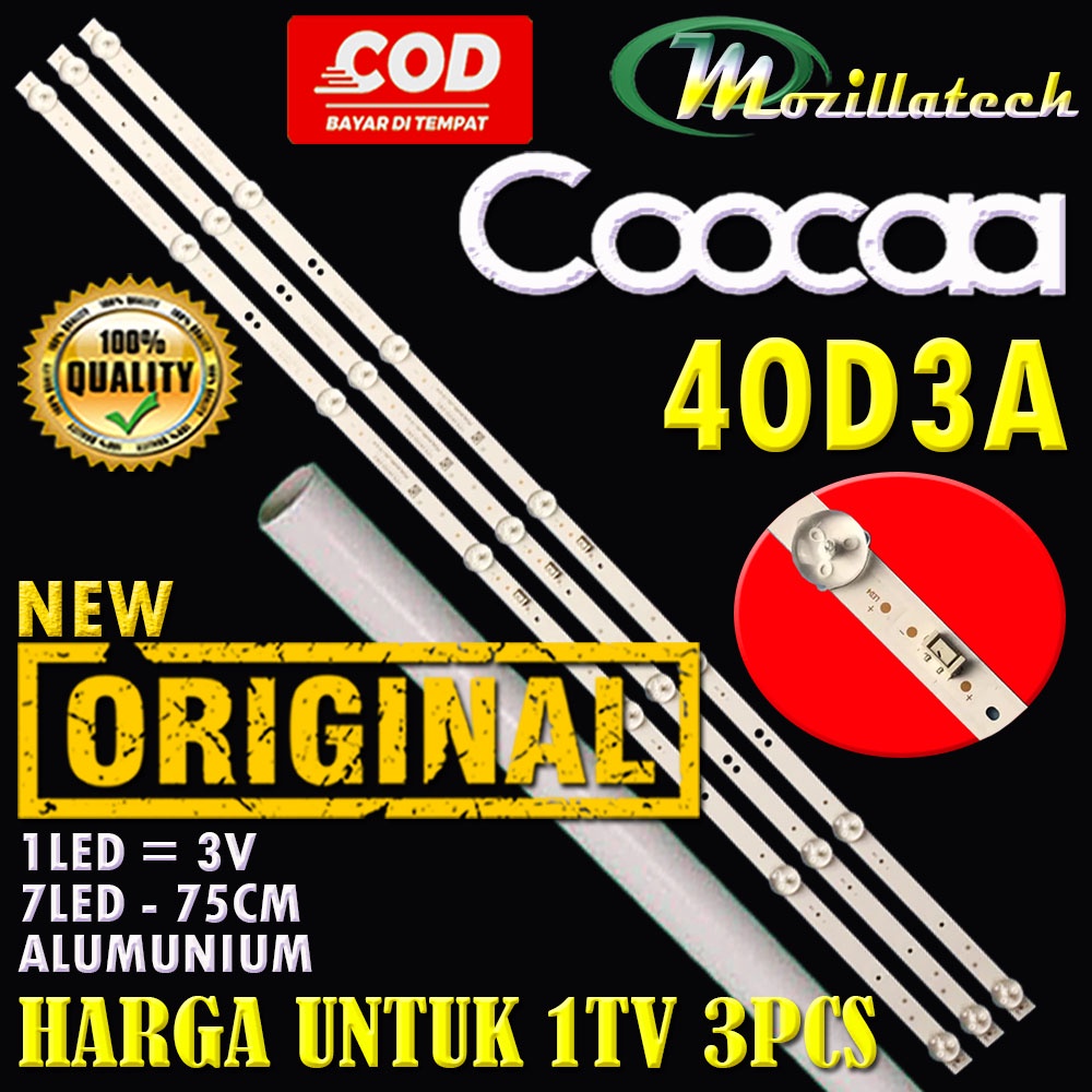 BACKLIGHT COOCAA 40D3A LAMPU LED BACKLIGHT COCA COOCA 40D3A 40 INCH IN