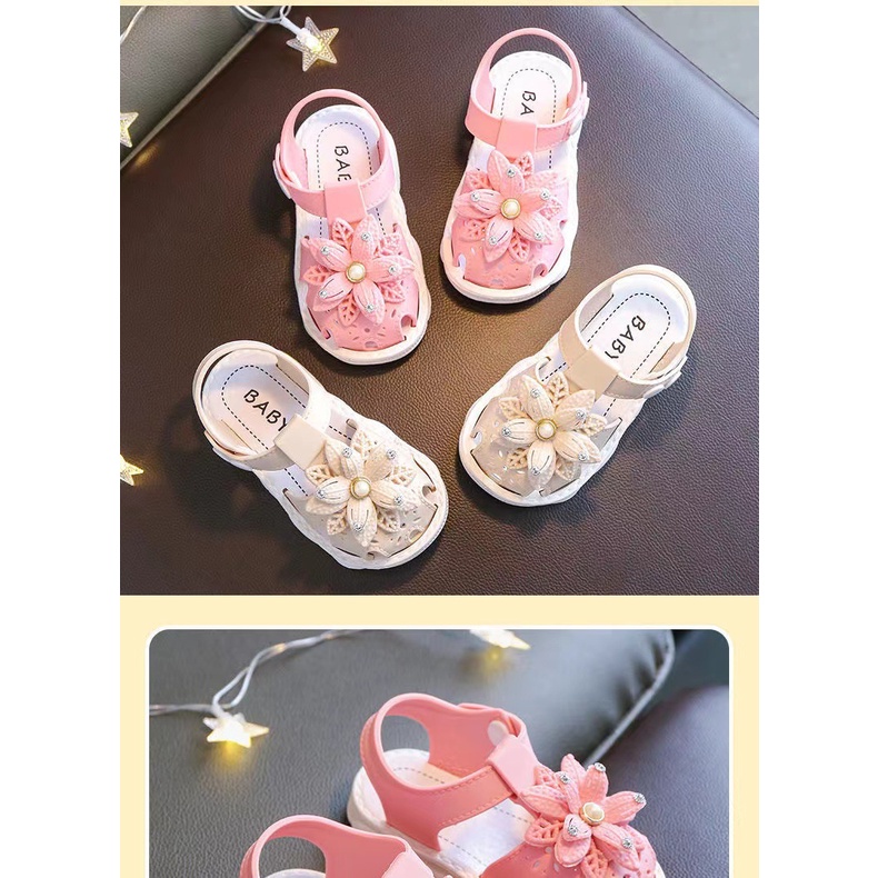 Cherry COD Rossie Shine Sandal Anak Perempuan Bahan Karet / Sandal Bayi  / Sandal Jelly Anak LX04