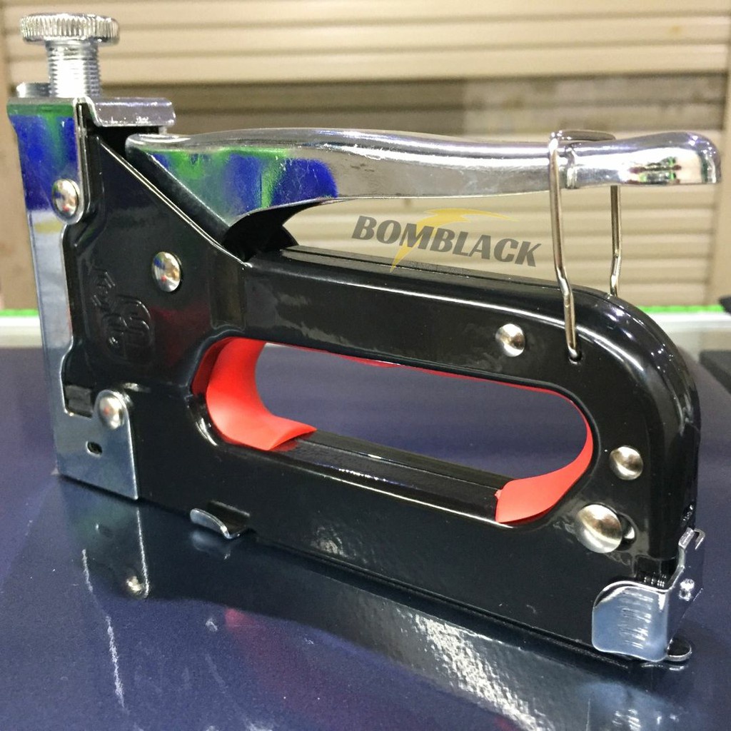 Stapler Gun KENMASTER Staples Steples Tembak Jok Motor Hekter HITAM