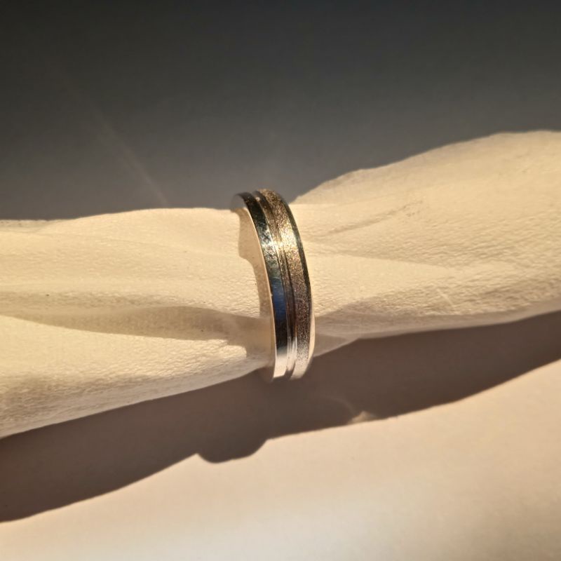 cincin perak polos handmade (model bisa custom)