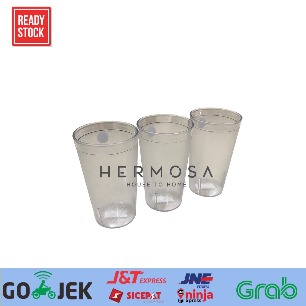 Jual Aandw Gelas Plastik Anti Pecah Gelas Aw Restaurant Catering 500ml Gelas Mug Plastik Garis 0860