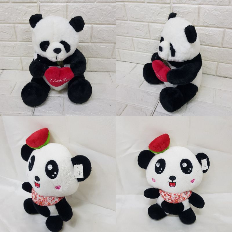 SALE  BONEKA PANDA SEMANGKA KECIL