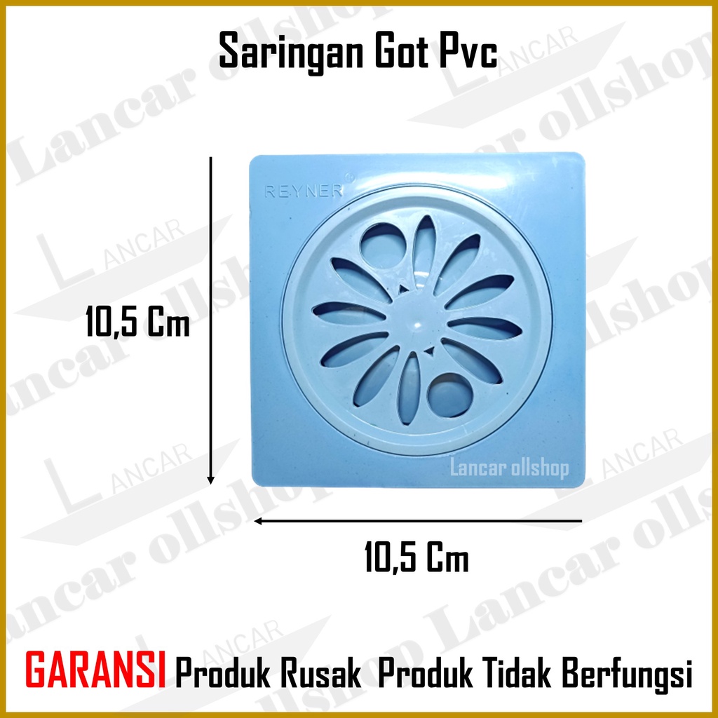 Saringan Got / Sarangan Got Pembuangan Saluran Air Kamar Mandi PVC / Floor Drain Plastik Tebal