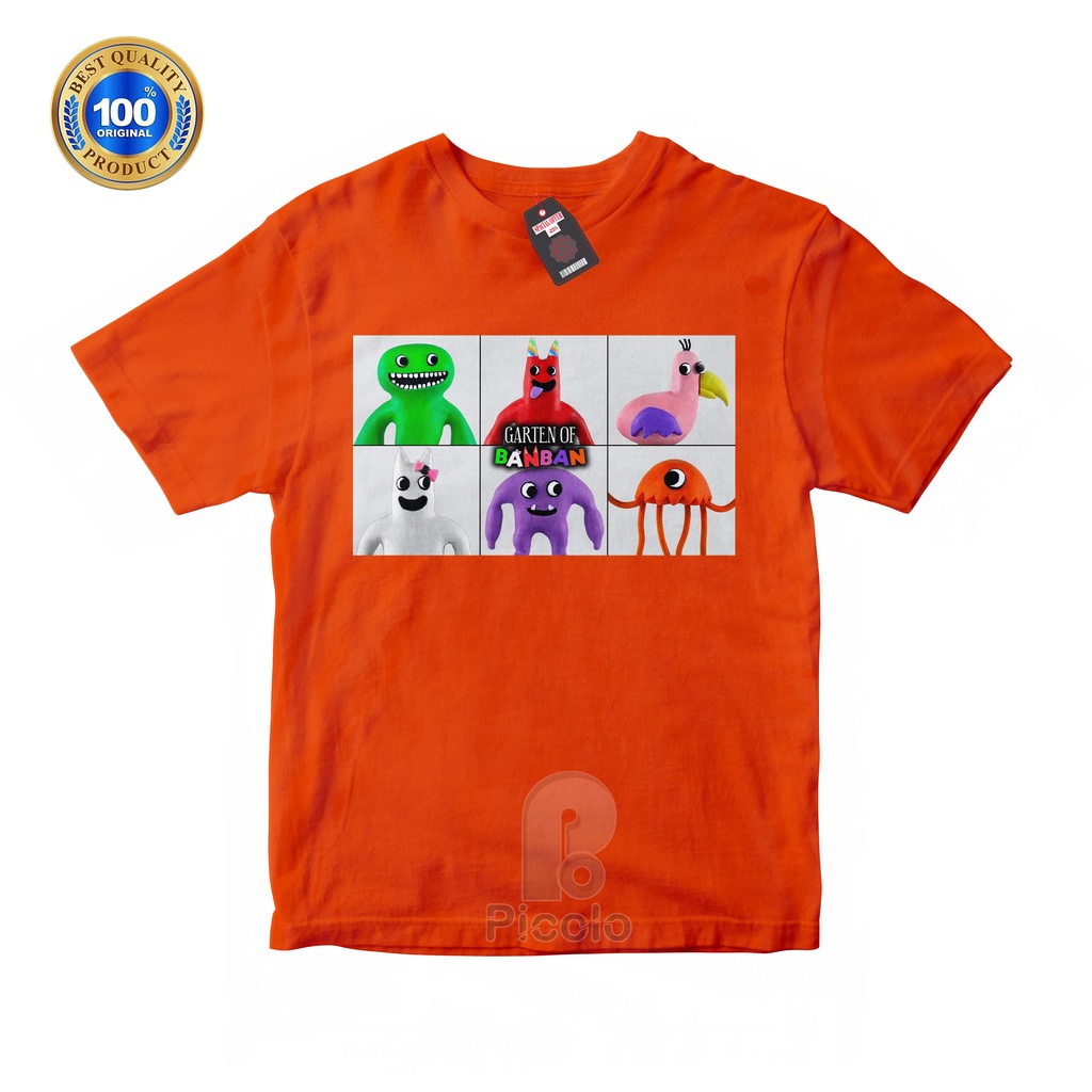 (FREE NAMA) BAJU KAOS ATASAN ANAK MOTIF GARTEN OF BAN BAN UNISEX Bahan COTTUN