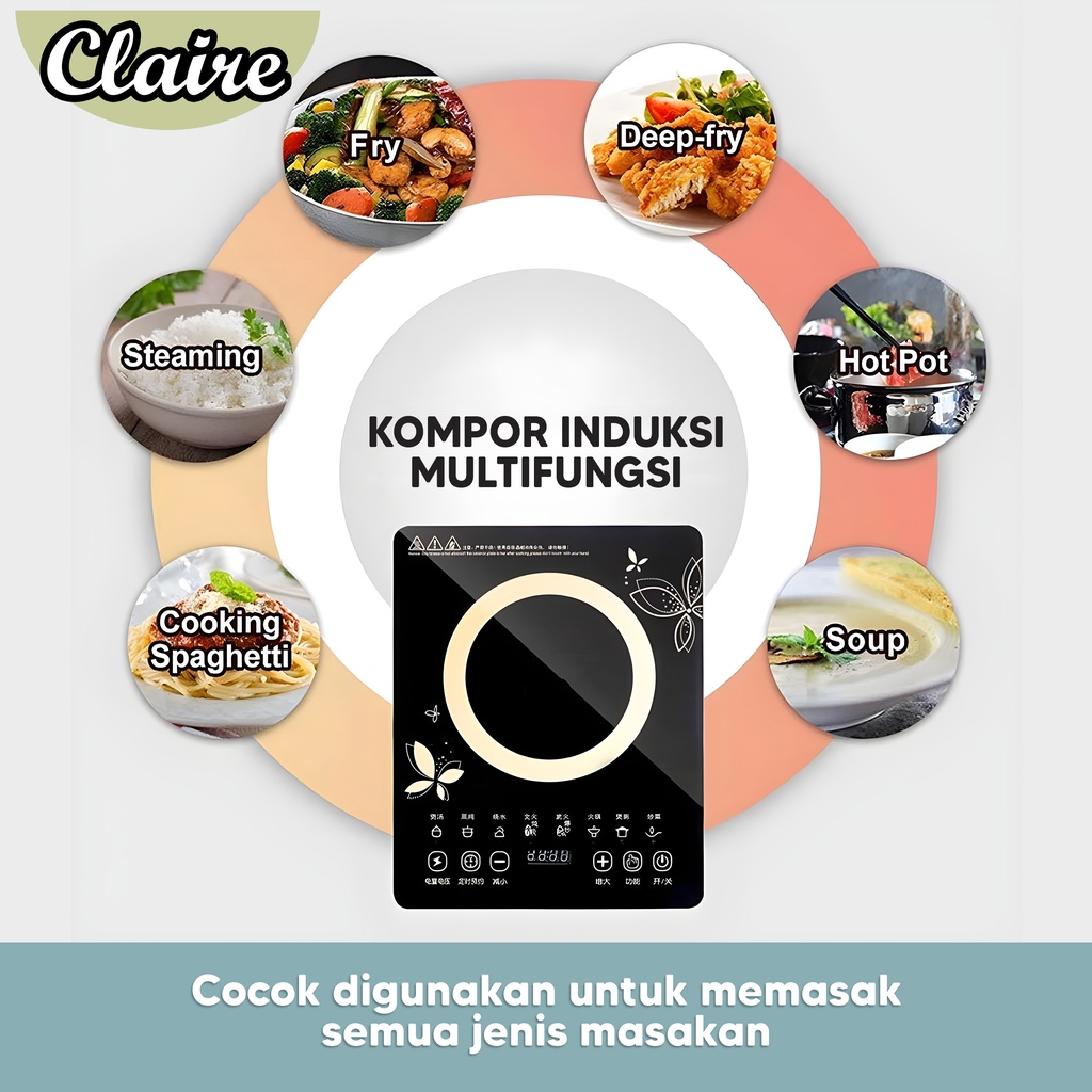 Kompor Induksi OM060 / Kompor Listrik / Kompor Dengan Design Cantik