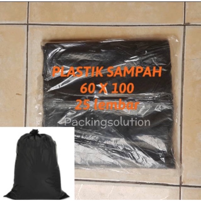 Hab Plastik Sampah Hitam 60X100 90X120 Plastik Jumbo Plastik Besar Plastik