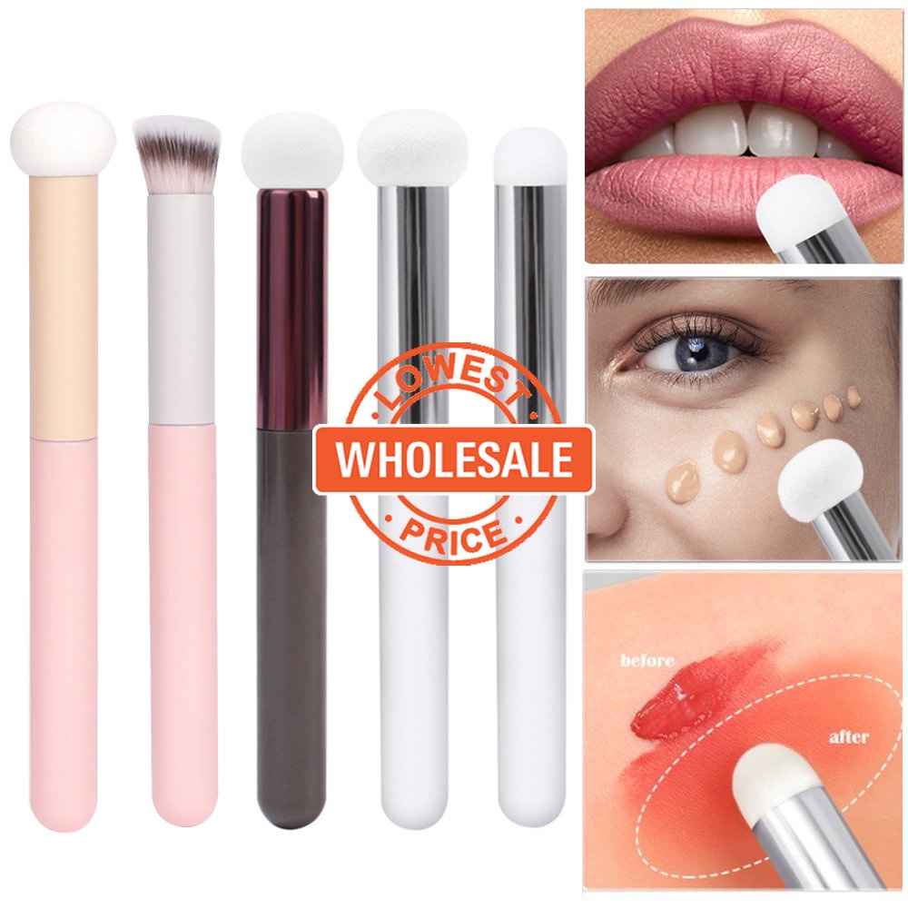 [Harga Grosir] Kuas Make Up Concealer Kepala Jamur Spons Lembut Foundation Brush Lipstik Lip Brush Profesional Basah Kering Digunakan Kontur Wajah Blending Brush Kosmetik Alat Makeup