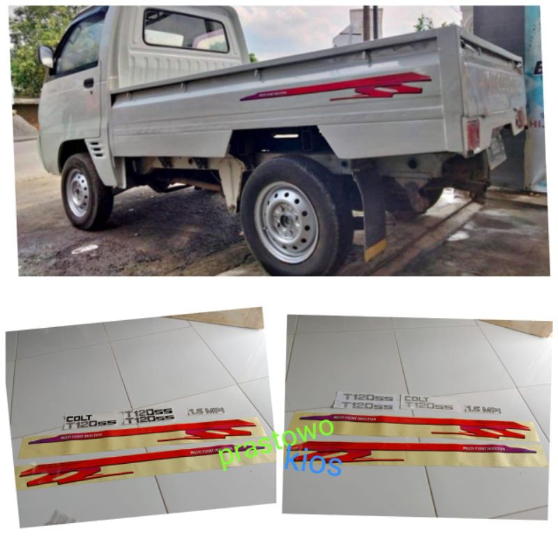 sticker stiker striping list body COLT T 120ss pickup box