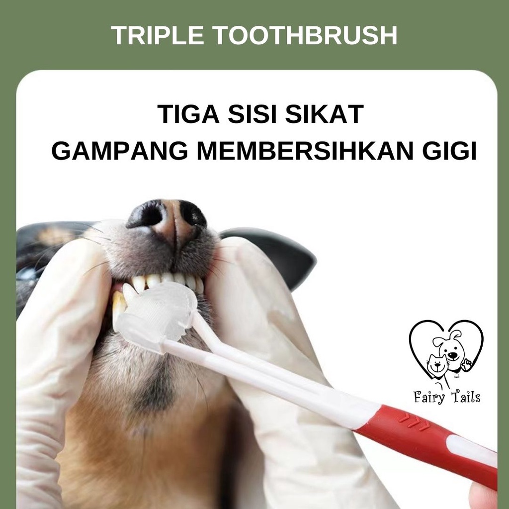 Sikat Gigi Anabul Anjing dan Kucing Beragam Pilihan Sikat 360 Derajat Sikat Nano Toothbrush Sikat Lembut / Pet Toothbrush for Cat and Dog