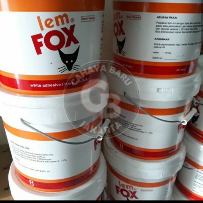 Perekat Lem Fox Putih 10Kg Inwood
