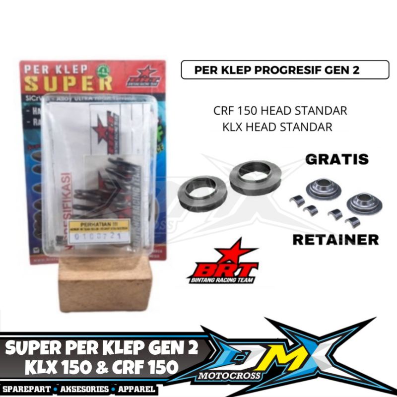 PER KLEP SUPER OVAL PROGRESIF GEN 2 BRT KLX 150 DTRACKER 150 KLX 140 CRF 150L